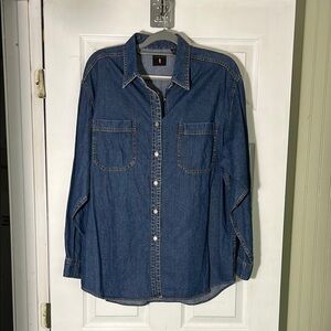 Levi's Dark Blue Denim Button-Down Shirt